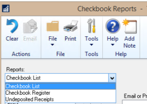 Checkbook Balance Inquiry Bank Reconciliation in Microsoft Dynamics GP Great Plains | SMB SUITE